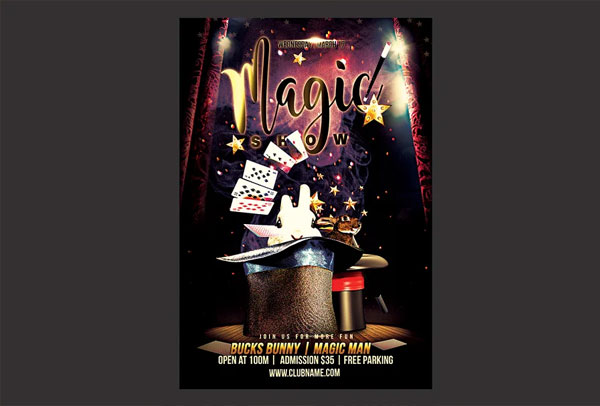 Latest Magic Show Flyer Template
