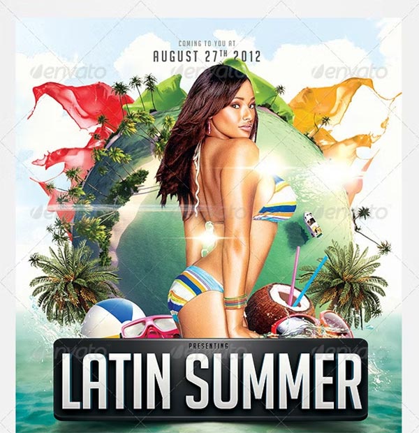 Latin Summer Partys Flyer