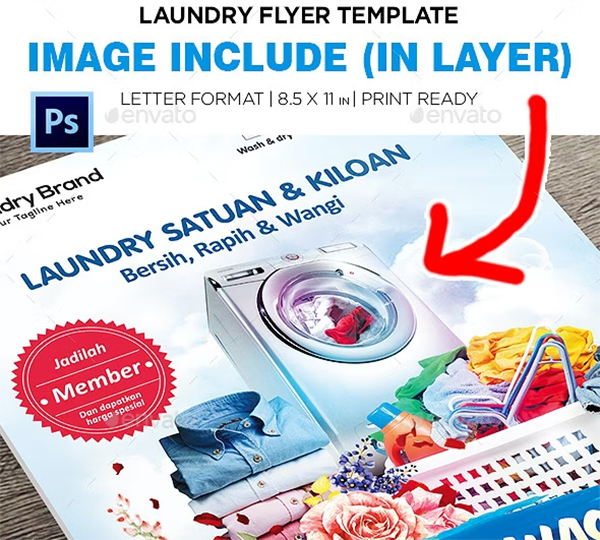 Laundry Flyer Template