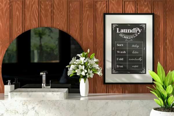 Laundry Schedule Poster Template