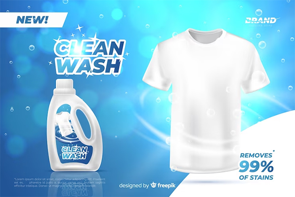 Laundry Service Poster Free PSD Template