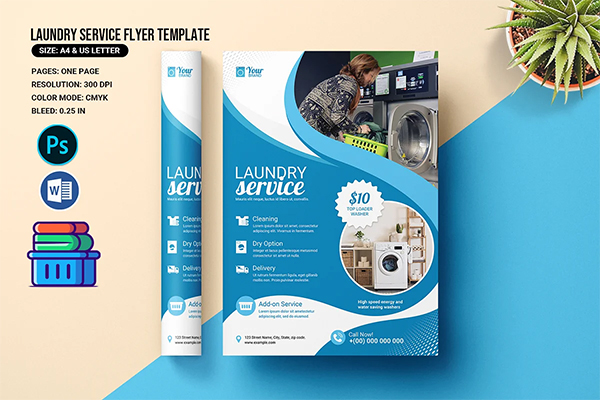 Laundry Service Promo Flyer