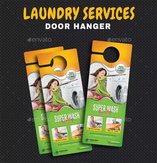 Laundry Services Door Hanger