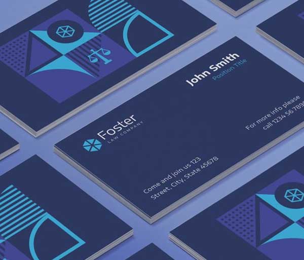 Law Company Business Card Templates
