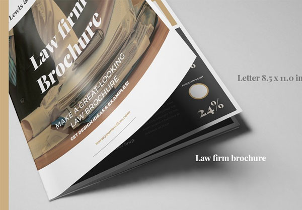 Law Firm BiFold Brochure Template