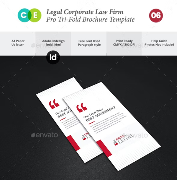 Law Firm Business Tri-Fold Brochure