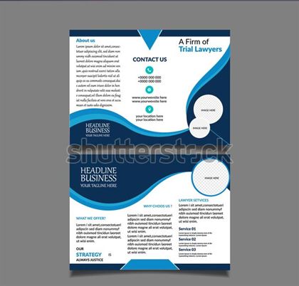 Law Firm Trifold Brochure Design