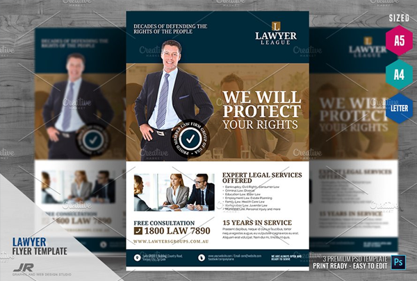 Law and Legal Counsel Flyer