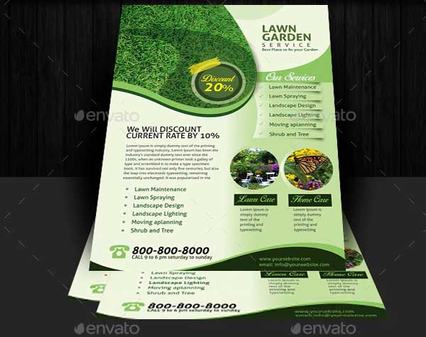 Lawn & Garden Services Flyer Template