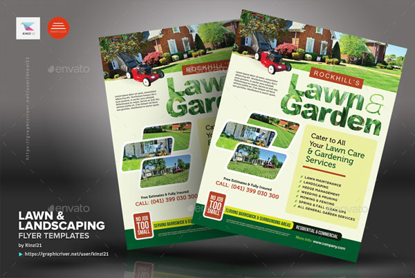 Lawn & Landscaping Serices Flyer Templates