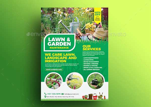 Lawn and Landscaping Service Flyer
