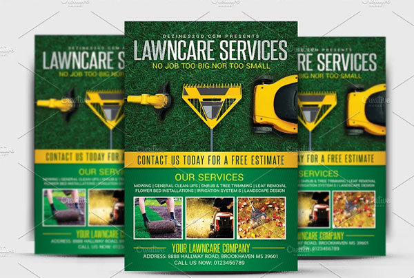 Lawn Garden Care Flyer Template