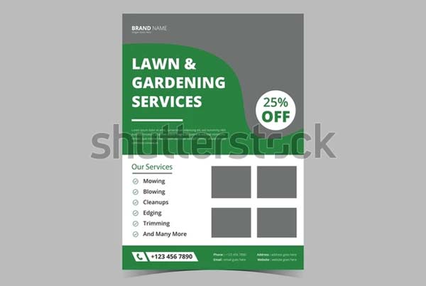 Lawn and Gardening Service Flyer Design