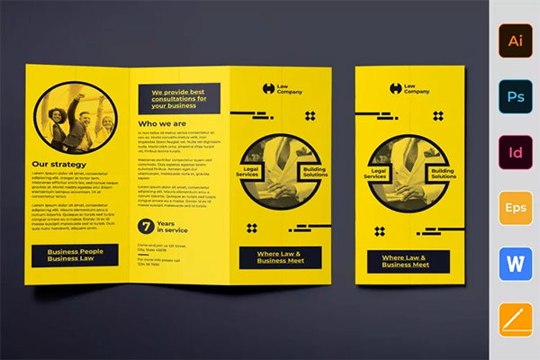 Lawyer Brochure Trifold Template