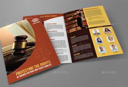 Lawyer Law Firm Brochure Word Template