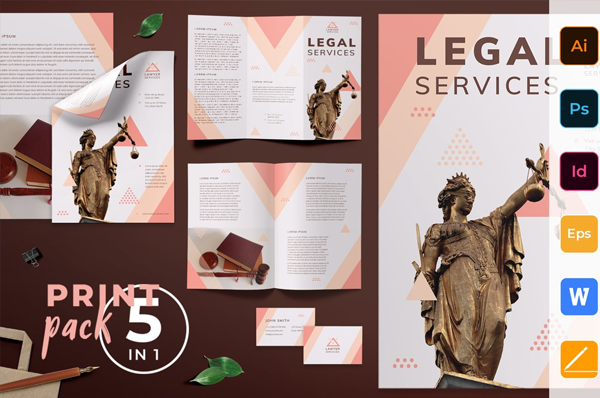 Legal Services Print Pack Templates