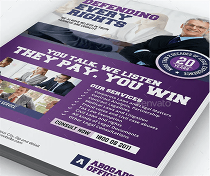 Legal and Law Firm Flyer Templates