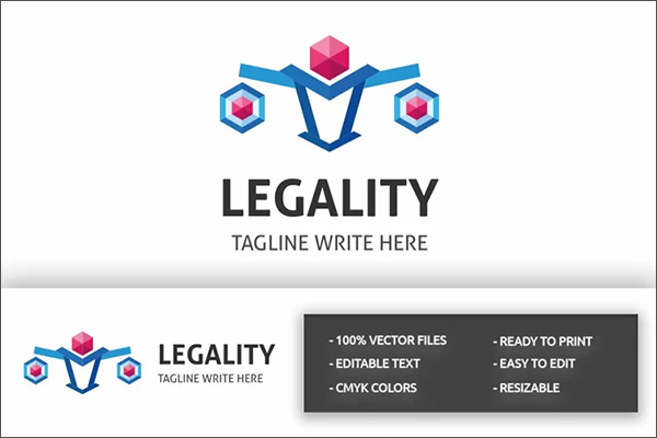 Legality Logo Design Templates