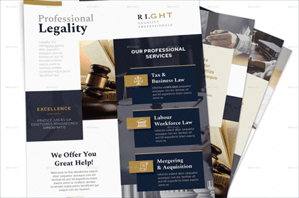 Legality Service Flyers Design Template