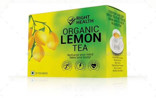 Lemon Tea Packaging Design Templates