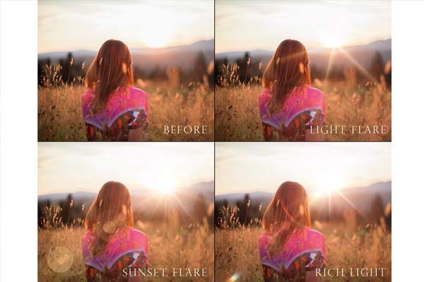 Lens Flare Photoshop Overlays