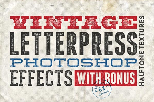 Letterpress Photoshop Effects