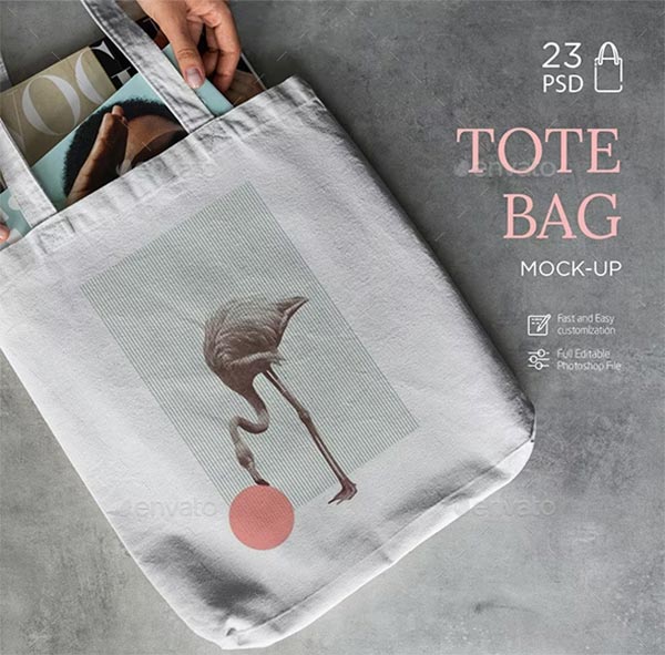 Lifestyle Canvas Tote Bag Mock-Up