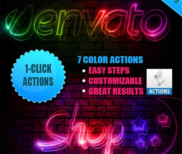 Light Painting Effect Photoshop Actions