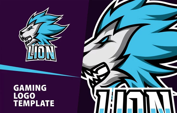 Lion Gaming Logo Template