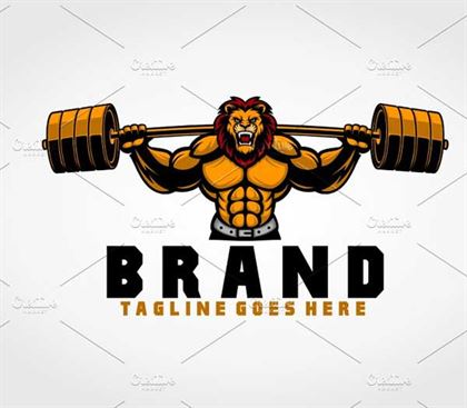 Lion Fitness Logo Templates