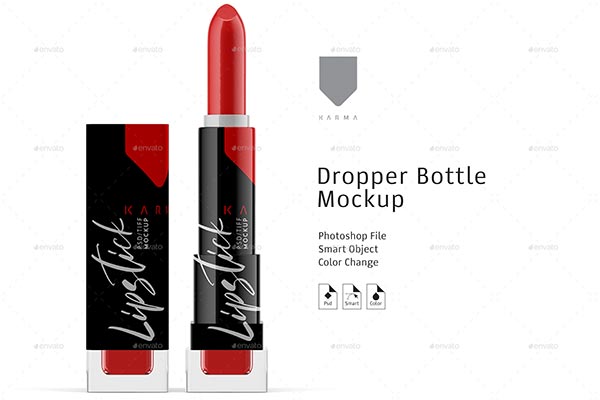 Lipstick Mockup Design Template