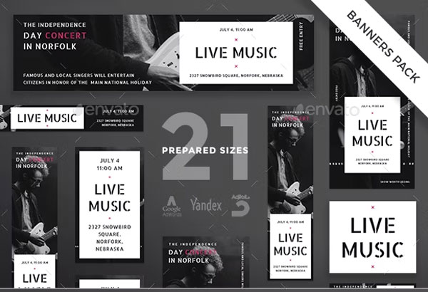 Live Music Banners Pack