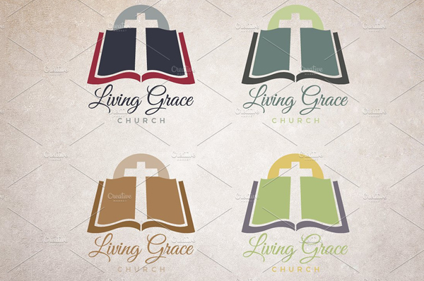 Living Grace Bible Logo Designs