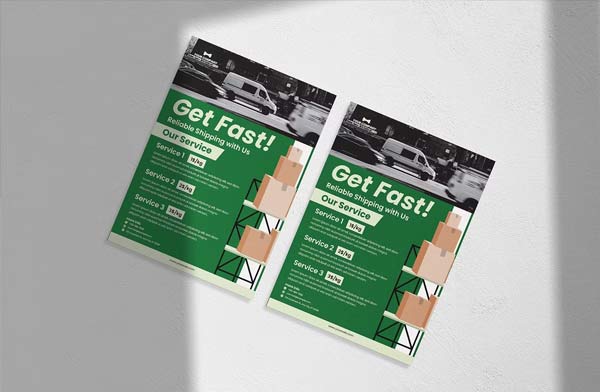 Logistics Company Flyer Design Download