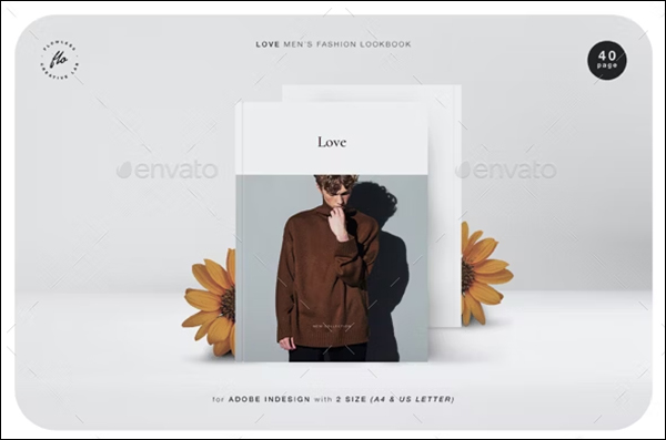 Love Men's Fashion Lookbook Template