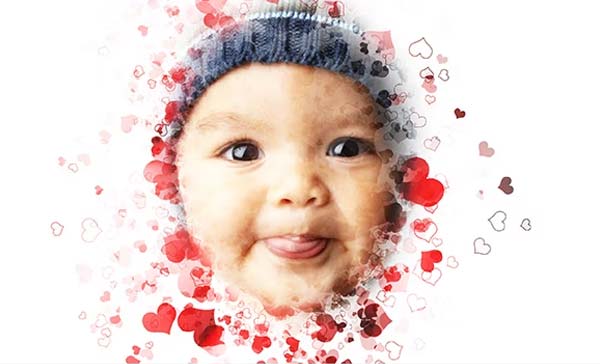 Love Spread Photoshop Action