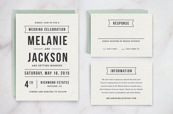 Lovely Wedding Invitation Template Suite