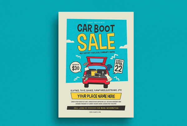 Luxury Car Boot Sale Event Flyer