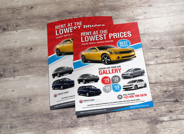 Luxury Car Sale Rental Flyer Ad