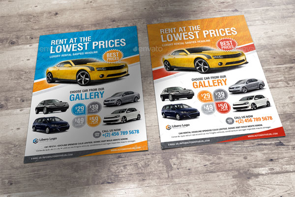 Luxury Car Sale Rental Flyer