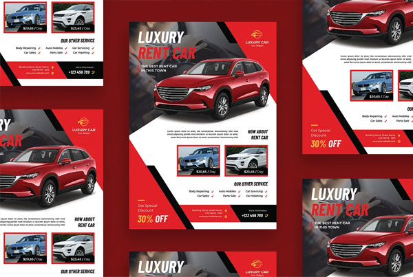 Luxury Car Wash Photoshop Flyer