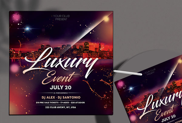 Luxury Event Free PSD Flyer