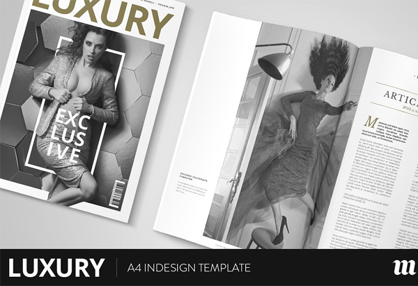 Luxury Fashion Magazine InDesign Template