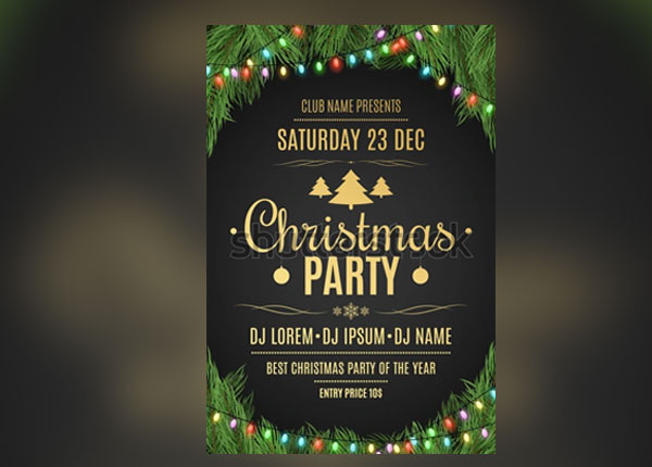 Luxury Flyer For A Christmas Party