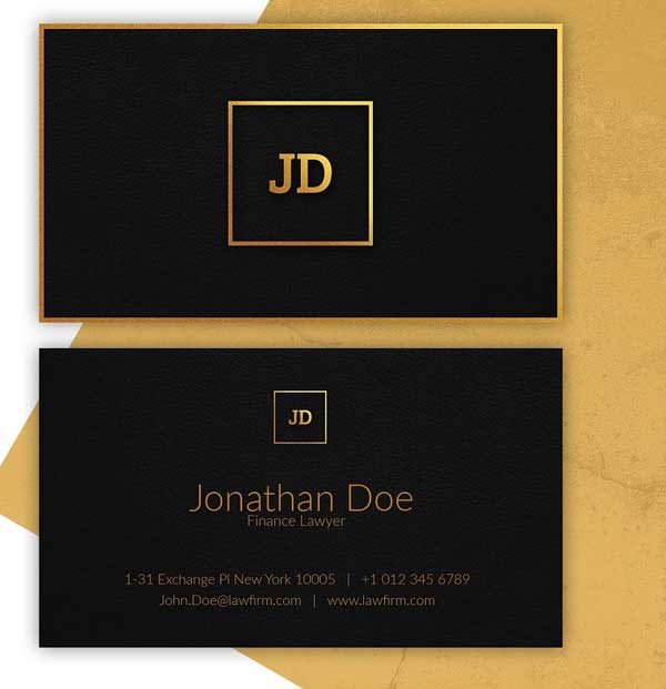 Luxury Lawyer Business Card Templates