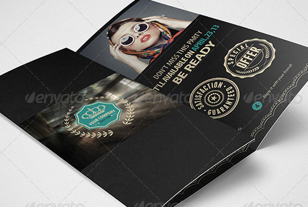 Luxury Retro Tri-fold Brochure