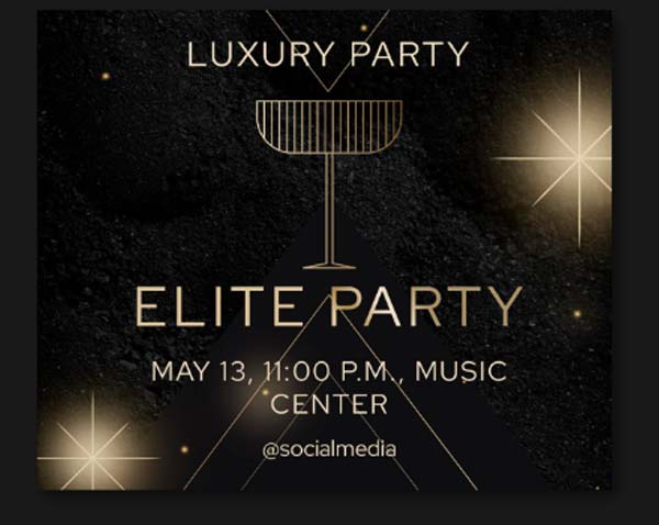 Luxury White Party Flyer Free Download PSD Template