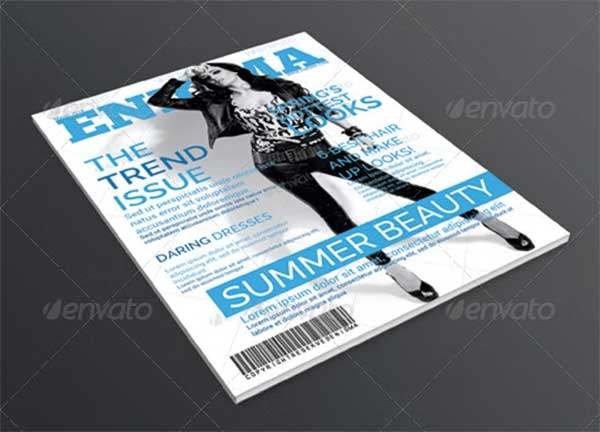 Magazine Cover Template for Fashion