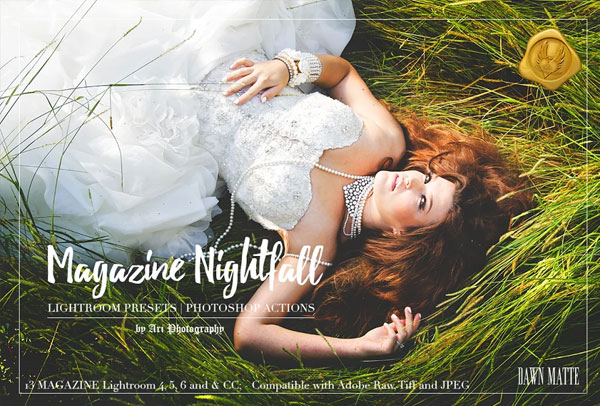 Magazine Nightfall Photoshop Actions