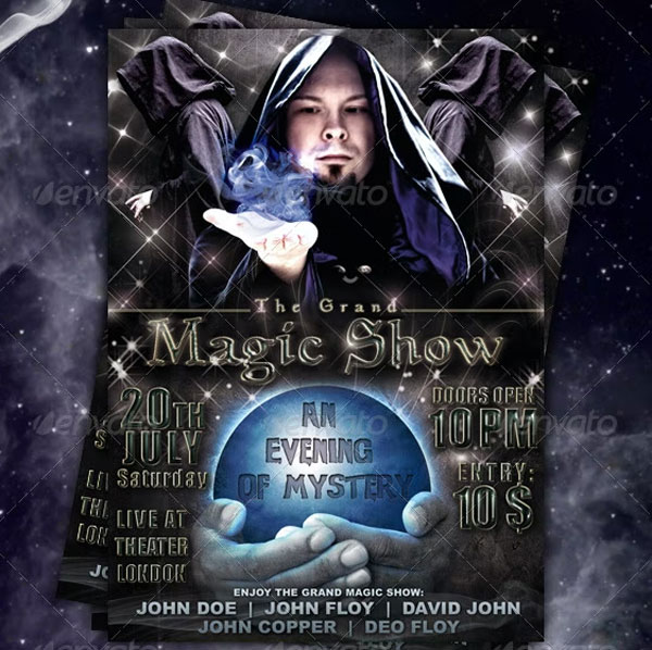 Magic Show Flyer Design